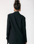 COLOURFUL REBEL BLAZER JESRA FRINGE BLACK
