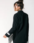 COLOURFUL REBEL BLAZER JESRA FRINGE BLACK
