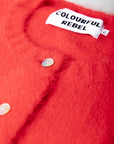 COLOURFUL REBEL VEST YARA KNIT CARDIGAN WARM RED