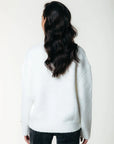 COLOURFUL REBEL PULLOVER REBEL CREWNECK KNITTED OFF WHITE