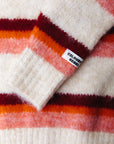 COLOURFUL REBEL PULLOVER OLIVIA MULTI STRIPE CREWNECK KNITTED MULTICOLOR
