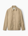 FORÉT OVERSHIRT WOOD EMBROIDERY KHAKI