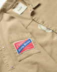 FORÉT OVERSHIRT WOOD EMBROIDERY KHAKI