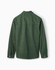 FORÉT OVERSHIRT WOOD TWILL DARK GREEN