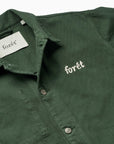 FORÉT OVERSHIRT WOOD TWILL DARK GREEN