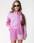 COLOURFUL REBEL SHORT LYN STRIPE LIGHT PINK