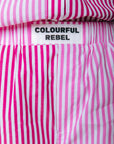 COLOURFUL REBEL SHORT LYN STRIPE LIGHT PINK