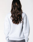 COLOURFUL REBEL SWEATER REBEL PAISLEY PATCH LIGHT GREY MELANGE