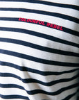 COLOURFUL REBEL SWEATER BOLD LOGO LONGSLEEVE STRIPE OFF WHITE