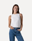 ANOTHER-LABEL TOP ABELIA S/L OFF WHITE