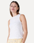 ANOTHER-LABEL TOP ABELIA OFF WHITE