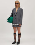 EDITED ROK LEXA WOOL SKIRT GREY MELANGE