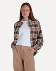 ANOTHER-LABEL BLOUSE ADRIENNE CHECK GINGER