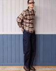 ANOTHER-LABEL BLOUSE ADRIENNE CHECK GINGER