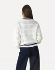 ANOTHER-LABEL PULLOVER ALANOTHER KNITTED PULL NIGHT SKY PARCHMENT