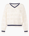 ANOTHER-LABEL PULLOVER ALANOTHER KNITTED PULL NIGHT SKY PARCHMENT