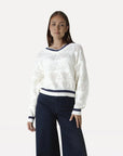 ANOTHER-LABEL PULLOVER ALANOTHER KNITTED PULL NIGHT SKY PARCHMENT