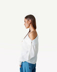ANOTHER-LABEL BLOUSE ALDEZI TOP OFF WHITE