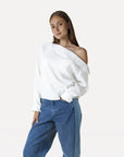 ANOTHER-LABEL BLOUSE ALDEZI TOP OFF WHITE