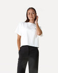 ANOTHER-LABEL T-SHIRT ALGINA AMSTERDAM TEE OFF WHITE