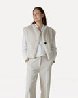 ANOTHER-LABEL JAS ALMICHELLE JACKET S/L EGG WHITE