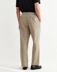WAX LONDON PANTS BAYHAM TROUSER COTTON LINEN NATURAL