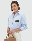 JOSH V BLOUSE BERDINA OVERSIZED POWDER BLUE