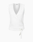 ANOTHER-LABEL TOP BINE S/L OFF WHITE