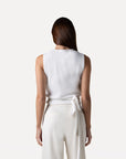 ANOTHER-LABEL TOP BINE S/L OFF WHITE