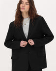 MY JEWELLERY SIERADEN BLAZER MET SPLIT ZWART