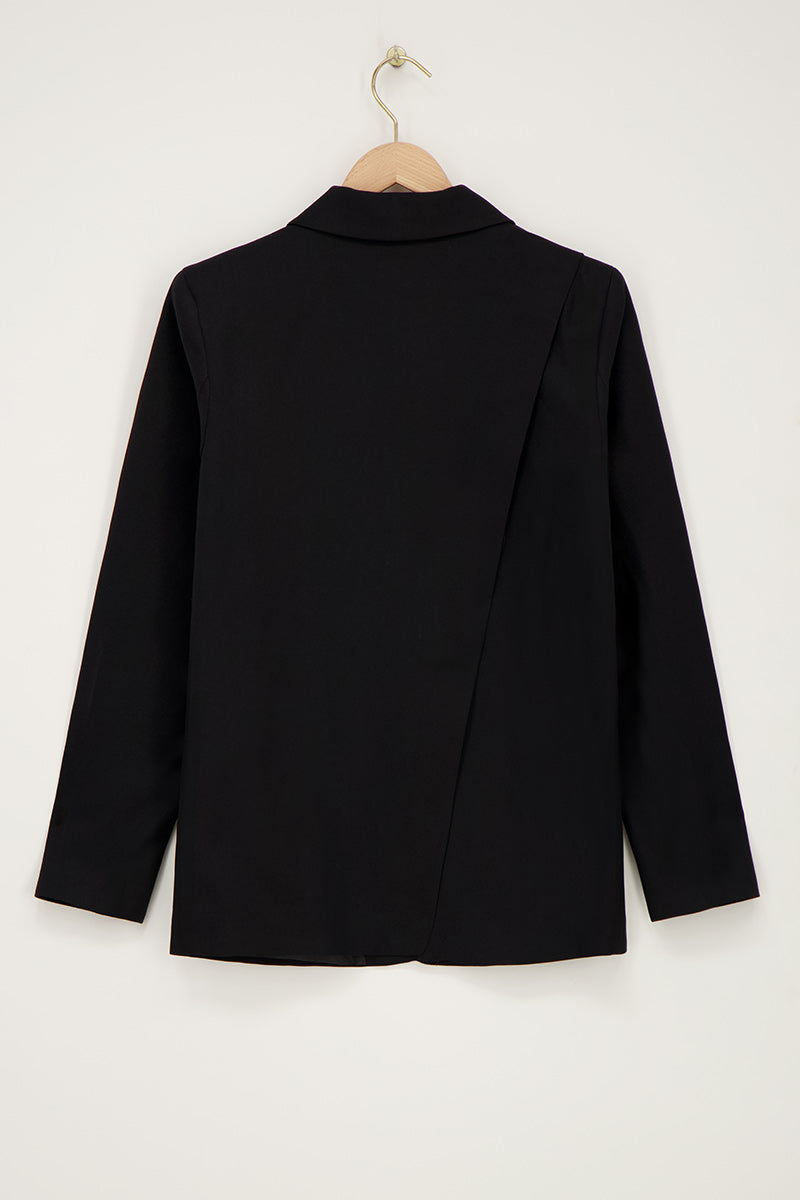 MY JEWELLERY SIERADEN BLAZER MET SPLIT ZWART