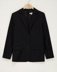 MY JEWELLERY SIERADEN BLAZER MET SPLIT ZWART
