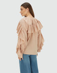 JOSH V BLOUSE BODINA REGULAR FIT DUSTY PINK