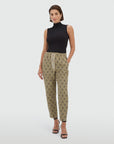 JOSH V PANTS BRIARY MID RISE TAPERED BEIGE BLACK