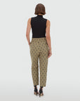 JOSH V PANTS BRIARY MID RISE TAPERED BEIGE BLACK
