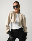 MAISON MÍARÉ BLAZER 3 WAY JACKET BEIGE