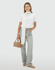 JOSH V TOP DARCY OVERSIZED T-SHIRT MET STRIK OFF WHITE