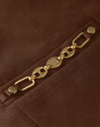 JOSH V BLAZER DEACON OVERSIZED DARK BROWN