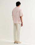 WAX LONDON OVERHEMD DIDCOT SS SHIRT CHUNKY FLOWER PINK