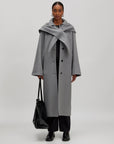 EDITED JAS ALEA WOOL COAT GREY MELANGE