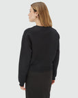 JOSH V SWEATER EBAH REGULAR FIT WITH LOGO BLACK