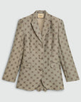 JOSH V BLAZERJURK ESTRELLA OVERSIZED MET LUREX DARK BROWN