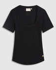 JOSH V T-SHIRT FLORELLE SLIM FIT BLACK
