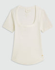 JOSH V T-SHIRT FLORELLE SLIM FIT OFF WHITE