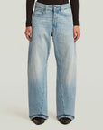 G-STAR RAW WOMEN JEANS CONTOR WIDE SUN FADED PACIFIC BLUE