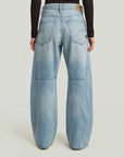 G-STAR RAW WOMEN JEANS CONTOR WIDE SUN FADED PACIFIC BLUE