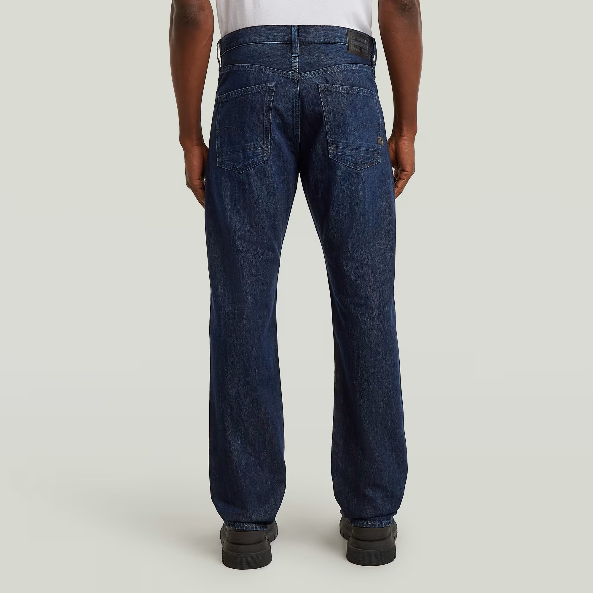 G-STAR RAW MEN JEANS DAKOTA REGULAR STRAIGHT WORN IN MIDNIGHT