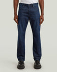 G-STAR RAW MEN JEANS DAKOTA REGULAR STRAIGHT WORN IN MIDNIGHT