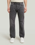 G-STAR RAW MEN JEANS DAKOTA REGULAR STRAIGHT FADED EOLITH GREY