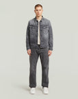 G-STAR RAW MEN JEANS DAKOTA REGULAR STRAIGHT FADED EOLITH GREY